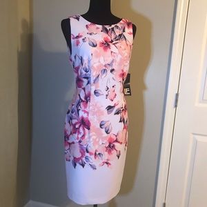 Floral print sheath dress